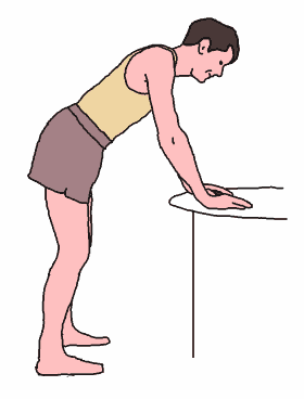 Lumbar spine in neutral 