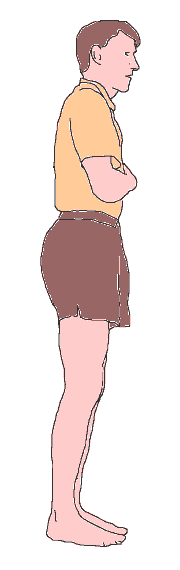 Normal or neutral lumbar position