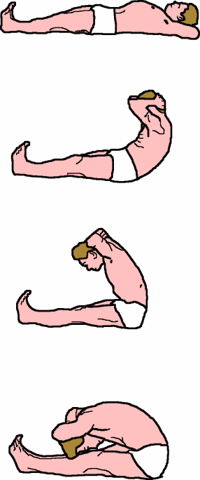 Joseph Pilates doing the Pilates The Neck Pull